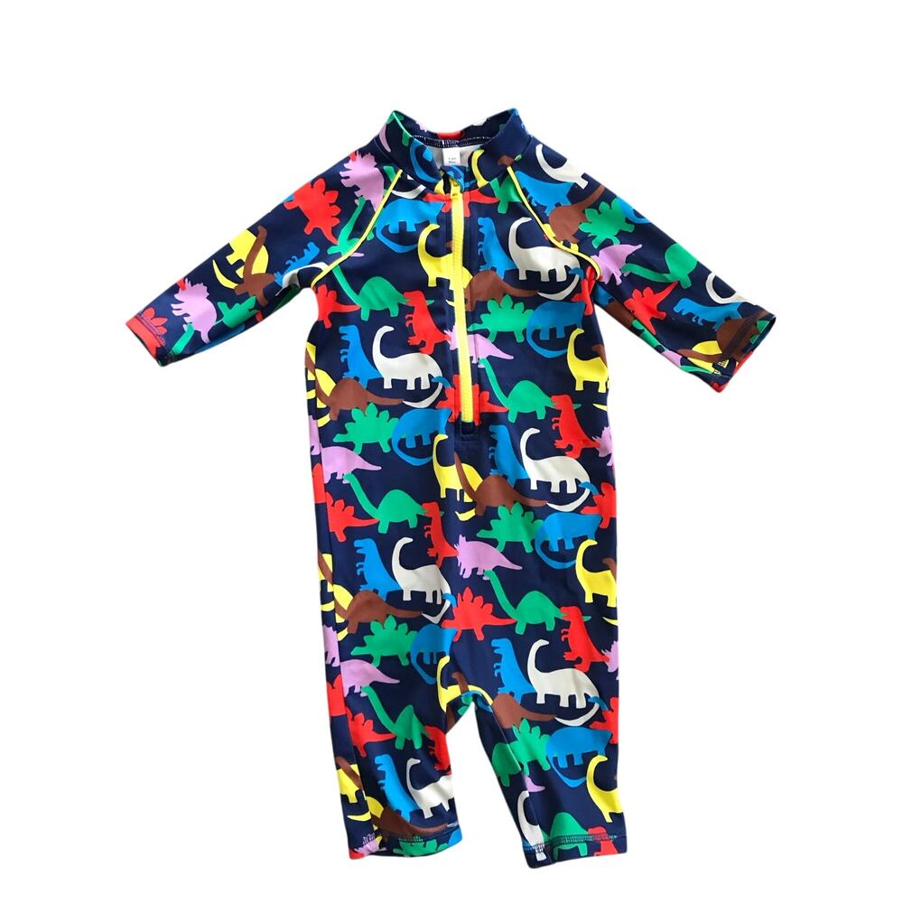 Baby Boden Dino Swimsuit Size 9-12mo